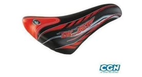 Selle enfant junior 24 26 pouces 920 storm monte grappa noir rouge avec chariot de selle