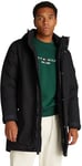 Tommy Hilfiger Parka Homme Tech Padded Parka avec Capuche, Noir (Black), M