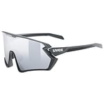 uvex Sportstyle 231 2.0 - Sports Sunglasses for Men and Women - Anti-Fog Technology - Comfortable & Non-Slip - Black-Grey Matt/Silver - One Size