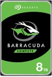 Seagate BarraCuda, 8TB, Internal Hard Drive, 3.5 Inch, SATA, 6GB/s,, 5,400 RPM,