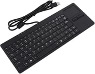 Clavier Usb Filaire Avec Clavier,Usb Filaire Clavier Intégré Dans Le Port Hub Du Pavé Tactile Clavier Ultra-Mince Muet Pour Clavier/Tablette