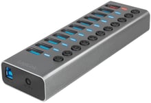 LogiLink USB 3.2 Gen 1 Hub with Switch (11 ports)