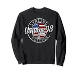 Vintage 2013 12th Birthday Gifts For Boy Girl 12 Year Old Sweatshirt