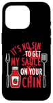 Coque pour iPhone 16 Pro Barbecue humoristique It's No Sin To Get My Sauce On Your Chin