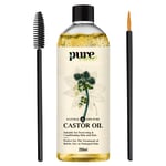 100% Pure Organic Castor Oil for Eyelashes ❤️ Eyebrows Hair Growth 250ml UK🔥✅