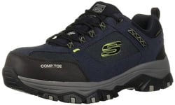 Skechers Homme Greetah Chaussure de sécurité, Bleu Marine, 43 EU