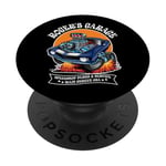 Roger's Garage Hotrod Classic Car Design for the Name Roger PopSockets Adhesive PopGrip