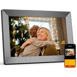 KODAK Cadre Photo Numérique WiFi 10,1 Pouces avec Mémoire Intégrée de 32 Go, Écran Tactile IPS 1280 x 800, Rotation Automatique，Lecteur Photo/Musique/vidéo/Calendrier/Alarme