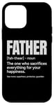 Coque pour iPhone 12 mini Papa, c'est-à-dire qui sacrifie tout pour ton bonheur