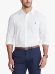 Polo Ralph Lauren Big & Tall Long Sleeve Cotton Mesh Shirt, White