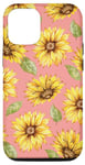 Coque pour iPhone 15 Pro Tournesol Belle Fleur Nature Esthétique Vintage Motif