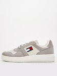 Tommy Jeans Retro Basket Flag Suede Sneakers - Grey, Grey, Size 41, Men