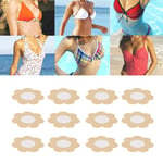 20pcs Disposable Breast Pasties Light Beige Adhesive Bras Nipple Covers XAT