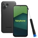 Fairphone 5 5G Smartphone Durable (écran 6,46", Double Appareil Photo 50 MP, 6 GB/128 GB, 4200 mAh, Android 14) y Compris Tournevis iFixit, Noir Mat