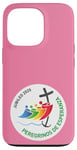 Coque pour iPhone 13 Pro Jubileo Católico 2025 - Peregrinos de Esperanza - Rosa