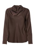 Ayumi Silk Blouse Brown Ahlvar Gallery