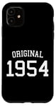 Coque pour iPhone 11 Original 1954, 70 ans, hommes femmes 70e anniversaire