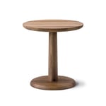 Fredericia Furniture - Pon Sofa Table Ø45 cm, Rökt ek - Småbord & sidobord