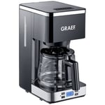 Graef FK 502 Kaffebryggare svart Antal koppar=10 timer, glaskanna, värmelagringsfunktion, display