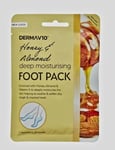 DermaV10 Honey & Almond Deep Moisturising Foot Pack