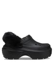 Crocs Stomp Lined Clog - Black, Black, Size 6, Women