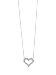 Pre-loved Tiffany & Co. Round Brilliant Cut Diamond Platinum Tiffany Hearts Small Pendant Necklace