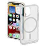 Hama Coque iPhone 13 Mini Compatible MagSafe MagCase Safety pour Apple (Etui magnétique pour Recharge à Induction, Housse Protection Chocs Rayures et saletés, en TPU) Transparent