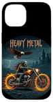 Coque pour iPhone 14 Heavy Metal Thrash Hard Rock Horreur Rocker Tenue moto