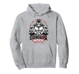 Gorilla Mode Workout Exercise Lifting Weights Strong Gym Pullover Hoodie