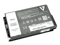 V7 - Batteri För Bärbar Dator (Likvärdigt Med: Dell J7htx, Dell 2Jt7d, Dell 451-Bcdh) - Byte - Litiumjon - 2-Cells - 4474 Mah - 34 Wh - För Dell Latitude 12, 7212, 7220