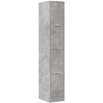 Vidaxl - Armoire d'apothicaire gris béton 30x41x174,5 cm bois ingénierie Concrete grey