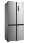 Cookology American 4-Door Fridge Freezer 515L Frost Free Large - Inox QUAT515IX