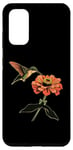 Coque pour Galaxy S20 Colibri Oiseau Floral Zinnias Fleur Fille Plante Maman