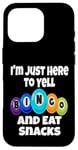 Coque pour iPhone 16 Pro I'm Just Here To Yell Bingo And Eat Snacks Soirée de jeu amusante