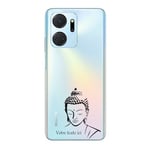 Coque compatible Honor X7A bouddha noir personnalisee