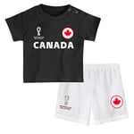 Official FIFA World Cup 2022 Tee & Short Set , Toddlers, Canada, Team Colours, Age 2