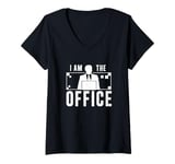 Womens I Am The Office Business Owner Start Up Awesome Entrepreneur V-Neck T-Shirt