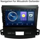 QXHELI 2 Din Android 8.1 GPS pour Mitsubishi Outlander 2006-2012 Stéréo Voiture Écran Tactile FM Radio BT AUX USB SWC Miroir Lien