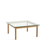 HAY Kofi soffbord Oak-clear glass, 80 cm