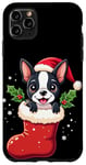 Coque pour iPhone 11 Pro Max Australian Shepherd Christmas Stocking Puppy Dog Lover