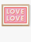 EAST END PRINTS Studio Eleni 'Love is Love' Framed Print