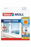 tesamoll Thermo Cover Window Insulating Film - Transparent Insulating Foil for Thermal Insulation of Windows - Includes Double Sided Tape for Easy Installation - 1.7 m x 1.5 m