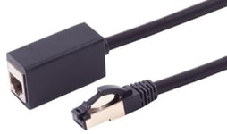 Cat 8.1 S/FTP LSZH - Forlænger kabel - Sort - 3 m