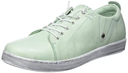 Andrea Conti Bottes pour Femme Basket, Vert Pastel, 41 EU