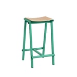 Barstol Taburete 8, Färg Soft Jade / Oak, Höjd 66 cm