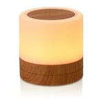 Lampe de chevet en bois, lampe de chevet à capteur tactile, veilleuse à leds, mini lampe de chevet