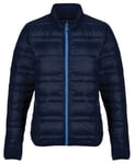 Veste Doudoune Chaude Et Légère - Femme - Tra497 - Bleu Marine