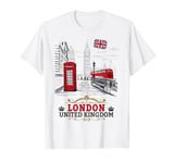 London Souvenirs Idea For Kids & English British Memorabilia T-Shirt