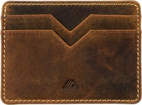 Leather Card Wallet - Slim Credit Card Holder - Minimalist Cardholder Wallet - -