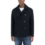 Veste Replay  Veste caban en laine bleu marine fonc